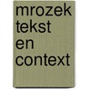 Mrozek tekst en context door Mrozek