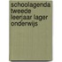 Schoolagenda tweede leerjaar lager onderwijs