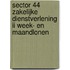 Sector 44 Zakelijke Dienstverlening II Week- en maandlonen