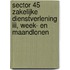 Sector 45 Zakelijke Dienstverlening III, Week- en maandlonen
