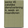 Sector 45 Zakelijke Dienstverlening III, Week- en maandlonen door Onbekend