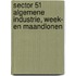 Sector 51 Algemene Industrie, Week- en maandlonen