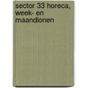 Sector 33 Horeca, Week- en maandlonen door Onbekend