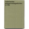 Nederlandse gelegenheidsgedichten v.1700 by Jan Bouman