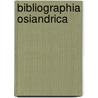 Bibliographia osiandrica by Seebass