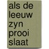 Als de leeuw zyn prooi slaat