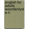 English for adults woordenlyst e.n. door Bliemel