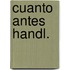 Cuanto antes handl.