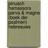 Pinuach hamassora parva & magna (boek der psalmen) hebreeuws door J. Elyovics