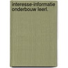 Interesse-informatie onderbouw leerl. door Onbekend