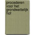 Procederen voor het grondwettelijk hof