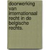 Doorwerking van internationaal recht in de Belgische rechts.