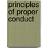 Principles of proper conduct