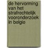 De hervorming van het strafrechtelijk vooronderzoek in Belgie