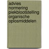 Advies Normering piekblootstelling organische oplosmiddelen by Unknown