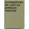 Consequences de l uem sur politiques nationale door Onbekend