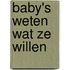 Baby's weten wat ze willen