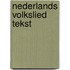 Nederlands volkslied tekst