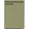 Ledenadministratie Member by G.T. Grootenboer