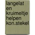 Langelat en kruimeltje helpen kon.stekel