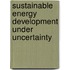 Sustainable energy development under uncertainty