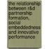 The relationship between R&D partnership formation, social embeddedness and innovative performance