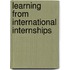 Learning from International Internships