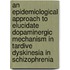 An epidemiological approach to elucidate dopaminergic mechanism in tardive dyskinesia in schizophrenia