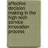 Effective decision making in the high-tech service innovation process