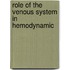 Role of the venous system in hemodynamic