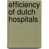 Efficiency of dutch hospitals by M. Ludwig