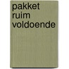 Pakket ruim voldoende door Burney Bos