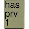 HAS PRV 1 by M. Koot