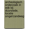 Archeologisch onderzoek in Wijk bij Duurstede, locatie Singel/Zandweg by Unknown