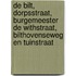 De Bilt, Dorpsstraat, Burgemeester de Withstraat, Bilthovenseweg en Tuinstraat
