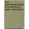 Van Wassenaarstraat 4 te Warmond (gem. Teylingen) door R.M. van der Zee