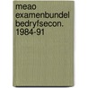 Meao examenbundel bedryfsecon. 1984-91 door Kastelyn