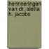 Herinneringen van Dr. Aletta H. Jacobs
