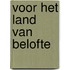 Voor het land van belofte