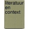 Literatuur en context door Peter Zeeman