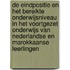De eindpositie en het bereikte onderwijsniveau in het voortgezet onderwijs van Nederlandse en Marokkaanse leerlingen