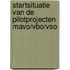 Startsituatie van de pilotprojecten mavo/vbo/vso