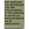 Een exploratie van de bijdrage van drie CIAO-projekten in het onderwijs in schrijf- en leesvaardigheid op de basisschool door H. van Daalen-Kapteyns