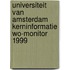 Universiteit van Amsterdam kerninformatie wo-monitor 1999