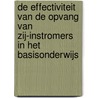 De effectiviteit van de opvang van zij-instromers in het basisonderwijs by Y. Emmelot