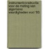 Instrumentconstructie voor de meting van algemene vaardigheden VOCL '93