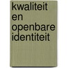 Kwaliteit en openbare identiteit by M. Derriks