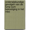 Onderwijskundige gevolgen van de lump sum bekostiging in het MBO door S. Karsten