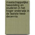 Maatschappelijke tweedeling en studeren in het hoger onderwijs in de laatste twee decennia