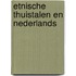 Etnische thuistalen en nederlands
